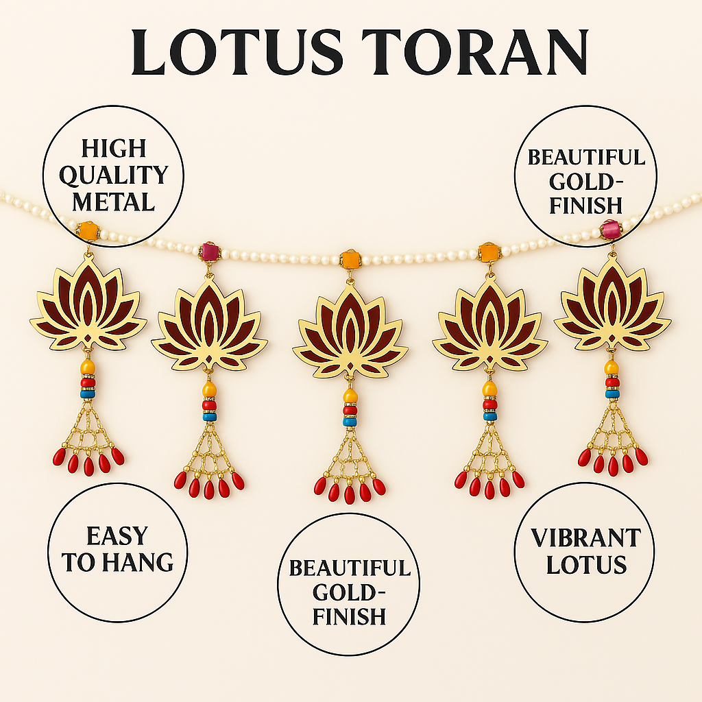 Devaara Lotus Toran – A Symbol of Purity and Divine Grace