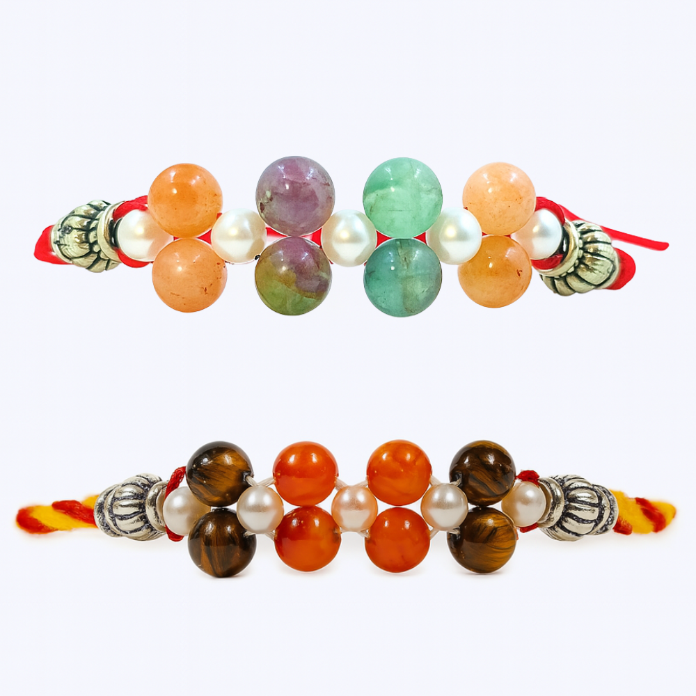 Devaāra- Combo Pack of 2 Rakhi's - Courage & Confidence + Focus & Success