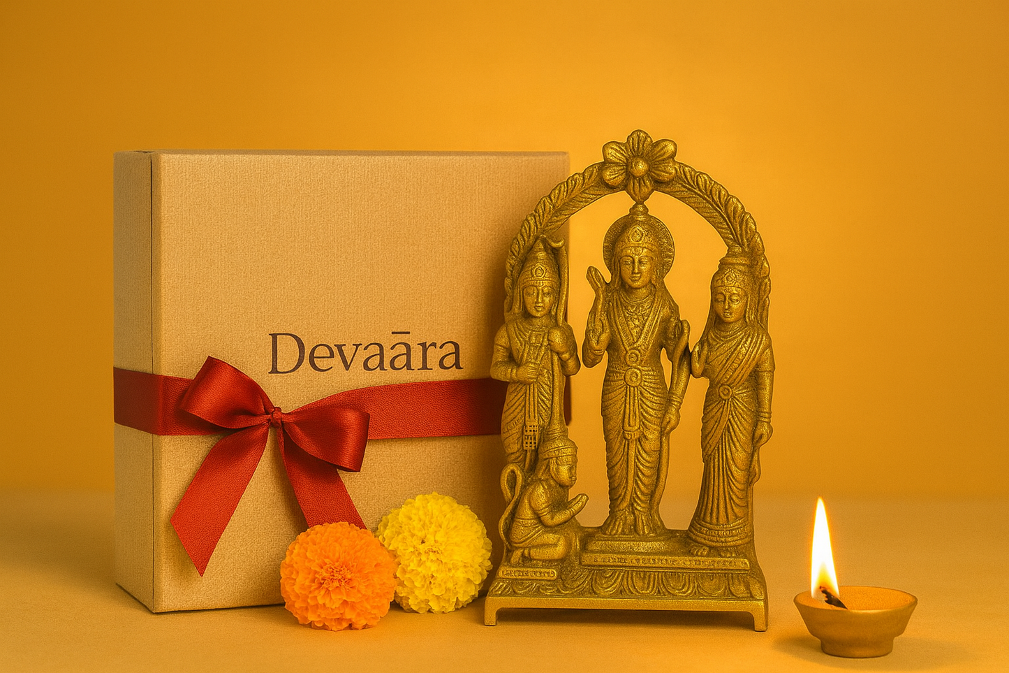 Ram Darbar Brass Idol | Lord Ram, Sita, Lakshman and Lord Hanuman Pooja & Home Decor