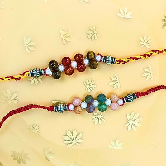 Devaāra- Combo Pack of 2 Rakhi's - Courage & Confidence + Focus & Success