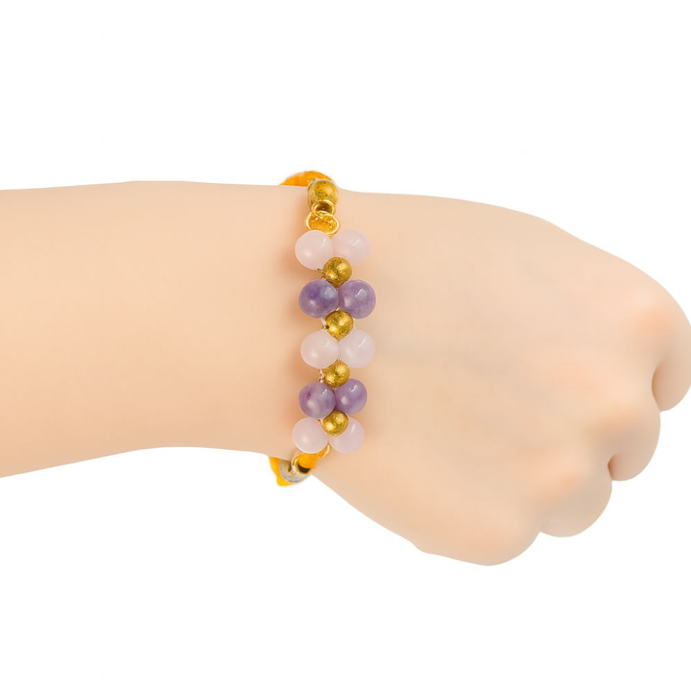 Devaāra - Combo Pack of 2 Rakhi's -Love & Harmony + Heart of Gold Rakhi