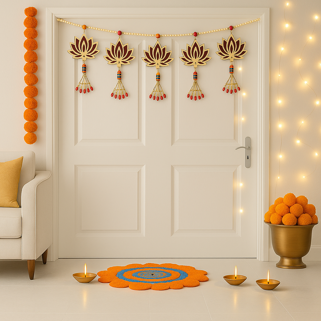 Devaara Lotus Toran – A Symbol of Purity and Divine Grace