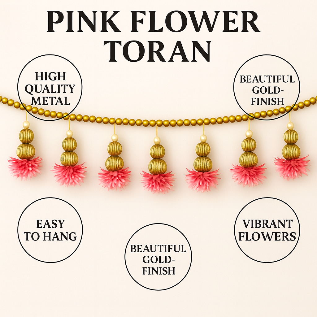 Pink Flower Toran