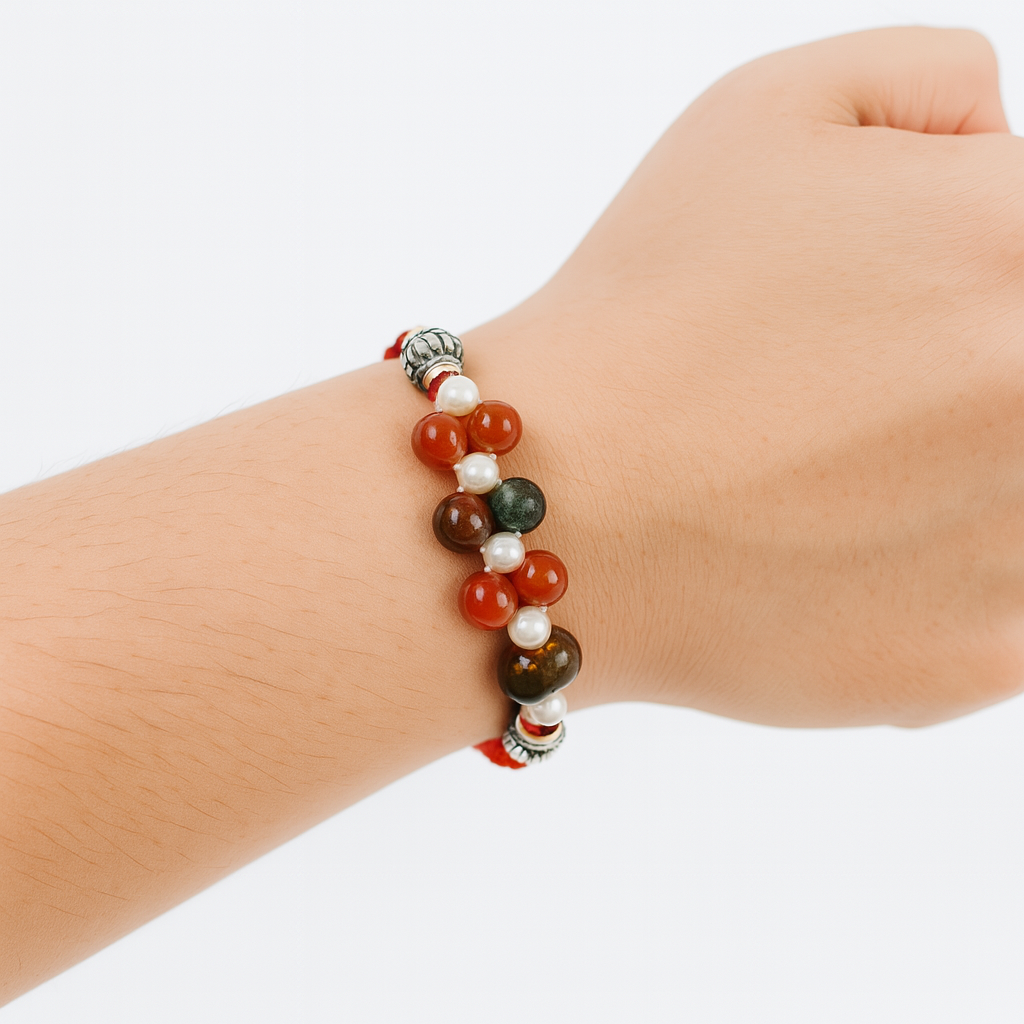 Devaāra - Combo Pack of 2 Rakhi's - Courage & Confidence + 7-Chakra Rakhi